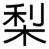 梨: Grotesk 梨: Grotesk