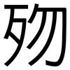 歾: Grotesk