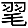 毣: Grotesk