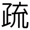 疏: sans serif 疏: sans serif