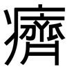 癠: Grotesk