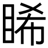 睎: Grotesk