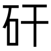 矸: Grotesk