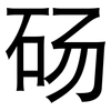 砀: Grotesk