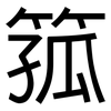 箛: Grotesk