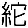 紽: Grotesk