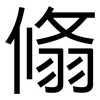 翛: Grotesk