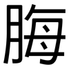 脢: Grotesk