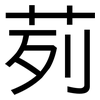 茢: Grotesk