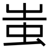 蚩: Grotesk