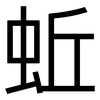 蚯: Grotesk