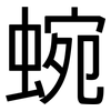 蜿: Grotesk