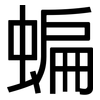 蝙: Grotesk