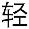 轻: sans serif 轻: sans serif
