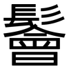 鬠: Grotesk