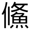鯈: Grotesk