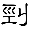 剄: Kanzleischrift