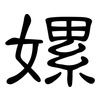 嫘: Kanzleischrift