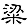 粱: Kanzleischrift 粱: Kanzleischrift