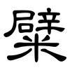 糪: Kanzleischrift