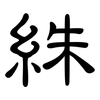 絑: Kanzleischrift 絑: Kanzleischrift