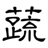 蔬: Kanzleischrift
