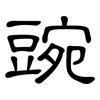 豌: Kanzleischrift 豌: Kanzleischrift