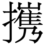 㩗: Serifenschrift (Songti/Mingti)