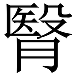 㬾: Serifenschrift (Songti/Mingti)