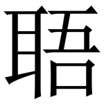 䎸: Serifenschrift (Songti/Mingti)