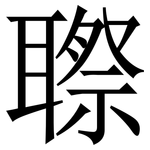 䏅: Serifenschrift (Songti/Mingti)