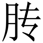 䏝: Serifenschrift (Songti/Mingti)