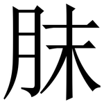 䏞: Serifenschrift (Songti/Mingti)