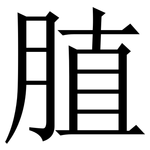 䐈: Serifenschrift (Songti/Mingti)