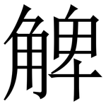 䚜: Serifenschrift (Songti/Mingti)