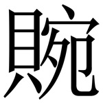 䝹: Serifenschrift (Songti/Mingti)