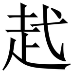 䞖: Serifenschrift (Songti/Mingti)
