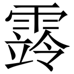 䨧: Serifenschrift (Songti/Mingti)