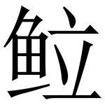 䲞: Serifenschrift (Songti/Mingti)