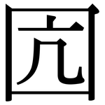 囥: Serifenschrift (Songti/Mingti)