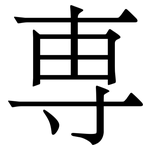 専: Serifenschrift (Songti/Mingti)