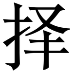 择: Serifenschrift (Songti/Mingti)