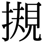 摫: Serifenschrift (Songti/Mingti)