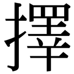 擇: Serifenschrift (Songti/Mingti)