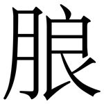 朖: Serifenschrift (Songti/Mingti)