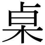 桌: Serifenschrift (Songti/Mingti)