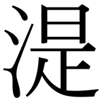 湜: Serifenschrift (Songti/Mingti)