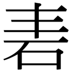 砉: Serifenschrift (Songti/Mingti)