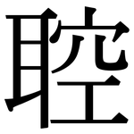 聜: Serifenschrift (Songti/Mingti)