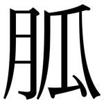 胍: Serifenschrift (Songti/Mingti)